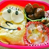 オムライスde簡単スポンジボブ★キャラ弁